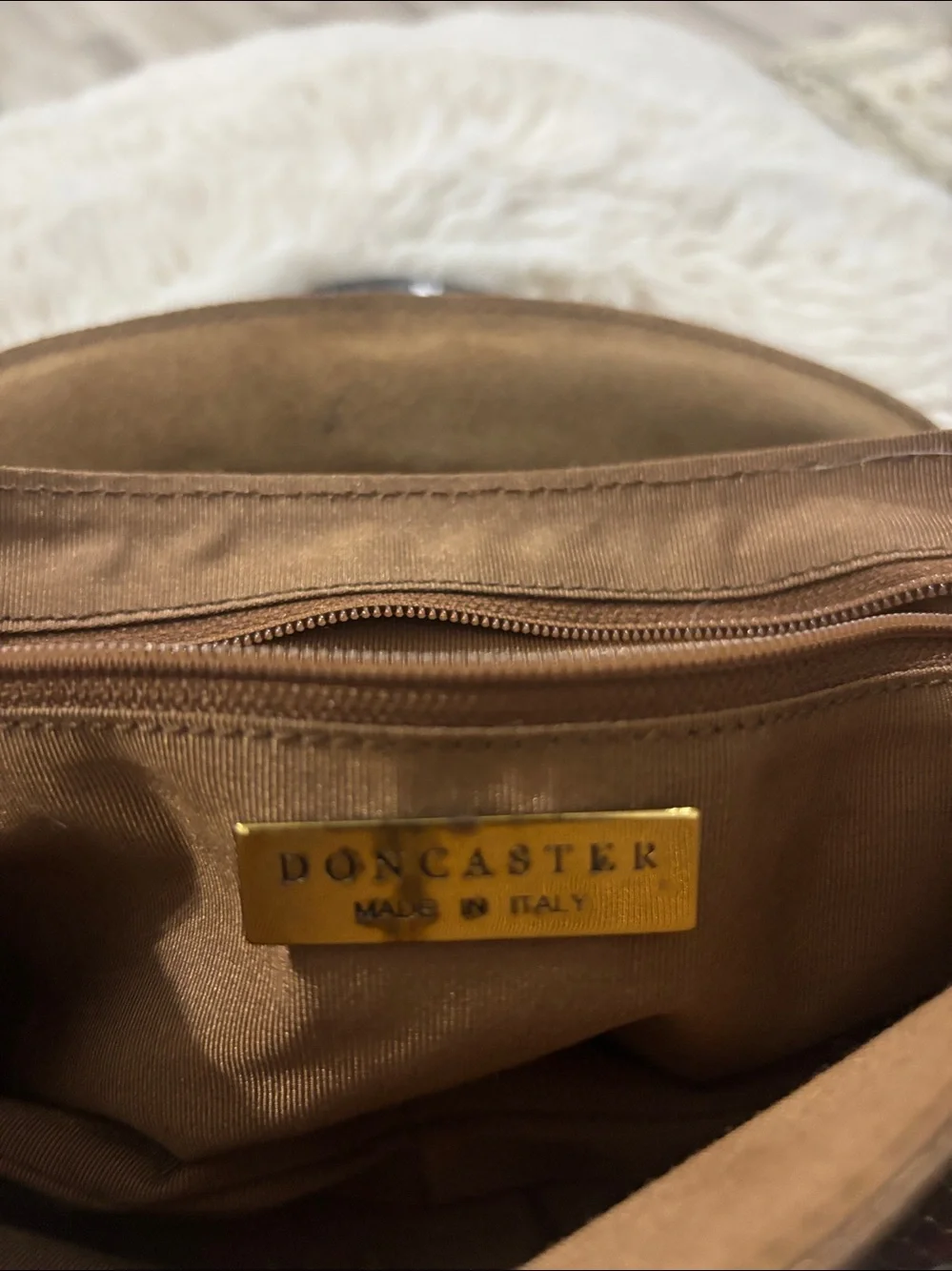 Doncaster Embossed Snakeskin Leather Clutch Bronze Gold‎ Rhinestone Snake